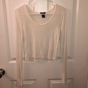 Long sleeve crop top